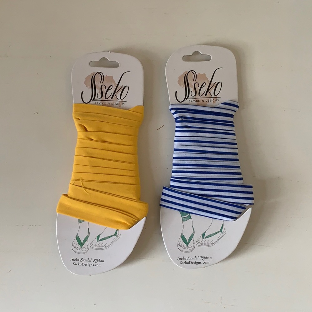 Sseko Ribbon Sandal Ribbons Starboard & Yellow
